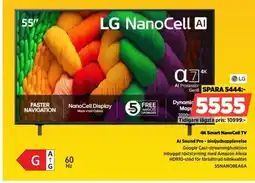 Power LG 4K Smart NanoCell TV 55NANO8EA6A erbjuda