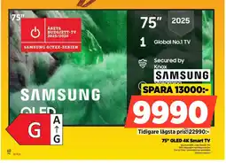 Power SAMSUNG 75" QLED 4K Smart TV TQ75Q7F4BUXXC erbjuda