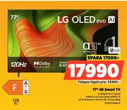 Power LG 77" 4K Smart TV OLED77B56LA erbjuda