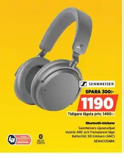 Power SENNHEISER Bluetooth-hörlurar SENACCENBK erbjuda