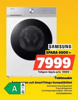 Power SAMSUNG Tvättmaskin WW11DB8B95GHU erbjuda