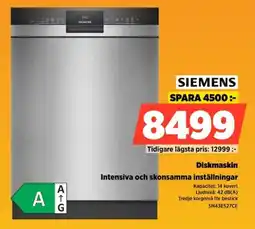Power SIEMENS Diskmaskin SN43ES27CE erbjuda