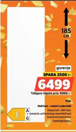 Power Gorenje Frys FNP619EEWSL erbjuda