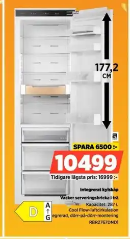 Power Integrerat kylskåp RBR2767DND1 erbjuda