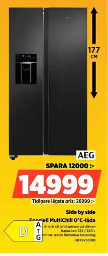 Power AEG Side by side ORX9V351DB erbjuda
