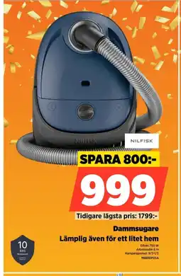 Power Nilfisk Dammsugare MBB10POSA erbjuda