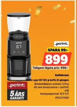 Power Point Kaffekvarn POCG7000 erbjuda