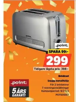 Power Point Brödrost POT5010ST erbjuda