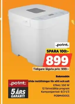 Power Point Bakmaskin POBM400GS erbjuda