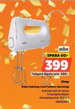 Power BRAUN Elvisp HM1110WH erbjuda