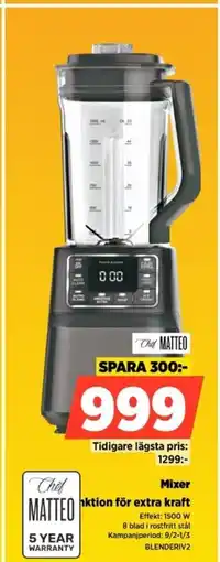Power Chet Matteo Mixer BLENDERIV2 erbjuda