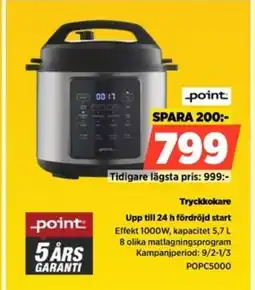 Power Point Tryckkokare POPC5000 erbjuda