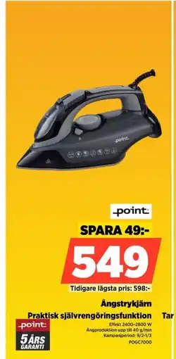 Power Point Ångstrykjärn POGC7000 erbjuda