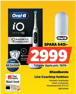 Power Oral-B Eltandborste OBIO10WH erbjuda