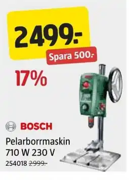 Jula BOSCH Pelarborrmaskin 710 W 230 V erbjuda