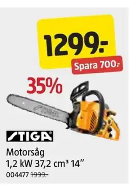 Jula STIGA Motorsåg 1.2 kW 37.2 cm 14" erbjuda