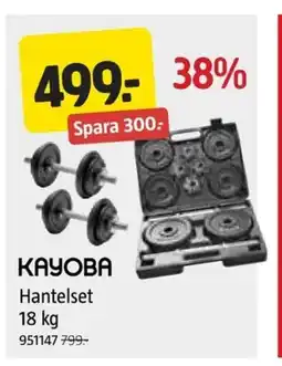 Jula KAYOBA Hantelset erbjuda