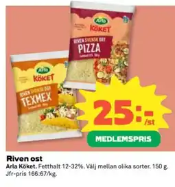 Coop Arla Riven ost erbjuda
