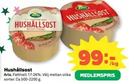 Coop Arla Hushållsost erbjuda