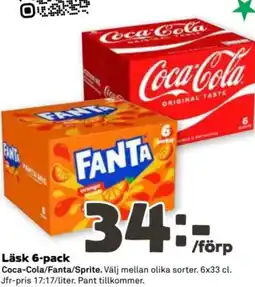 Coop Läsk 6-pack erbjuda