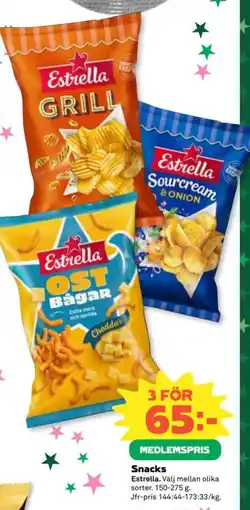 Coop Estrella Snacks erbjuda