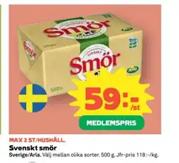 Coop Arla Svenskt smör erbjuda