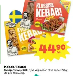 Coop Schysst Käk Kebab/Falafel erbjuda