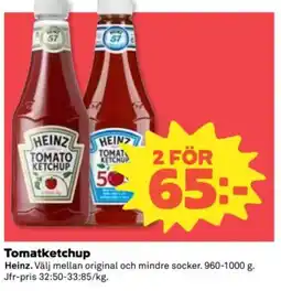 Coop HEINZ Tomatketchup erbjuda