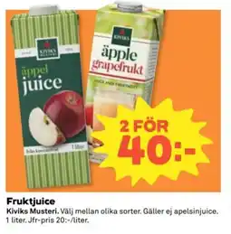Coop Kiviks Musteri Fruktjuice erbjuda