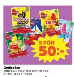 Coop Malaco Godispåse erbjuda