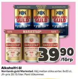 Coop Norrlands Guld/Mariestad Alkoholfri öl erbjuda