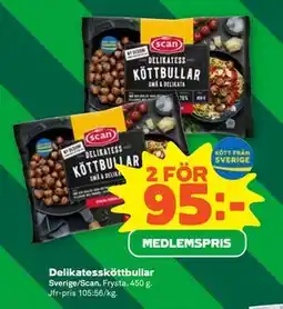 Stora Coop Delikatessköttbullar, Medlemspris erbjuda