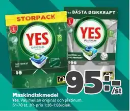 Stora Coop Maskindiskmedel erbjuda