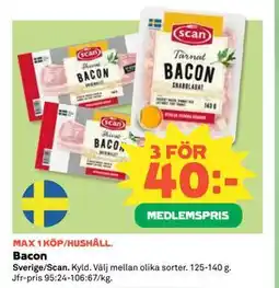 Coop Bacon, Medlemspris erbjuda