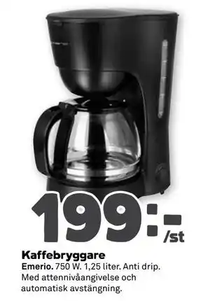 Stora Coop Kaffebryggare erbjuda