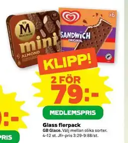 Stora Coop Glass flerpack, Medlemspris erbjuda