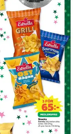 Coop Snacks, Medlemspris erbjuda