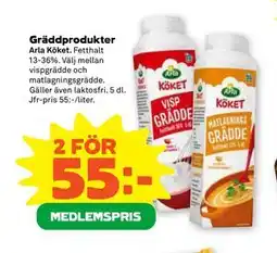 Stora Coop Gräddprodukter, Medlemspris erbjuda