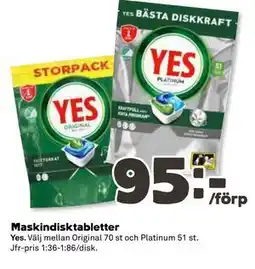 Coop Maskindisktabletter erbjuda