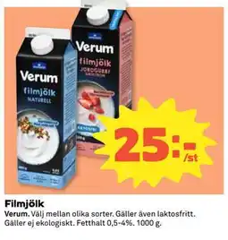 Coop Filmjölk erbjuda