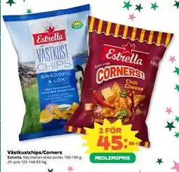 Coop Västkustchips/Corners, Medlemspris erbjuda