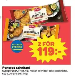 Coop Panerad schnitzel erbjuda