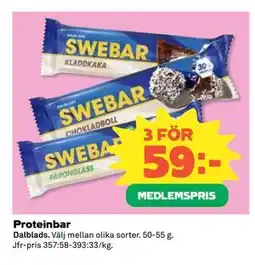 Coop Proteinbar, Medlemspris erbjuda