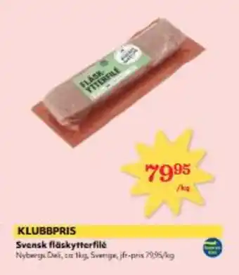 Svensk fläskytterfilé