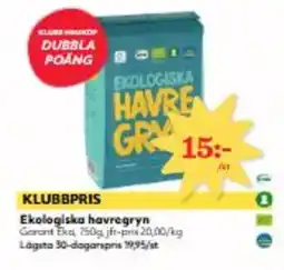 Hemköp Ekologiska havregryn erbjuda
