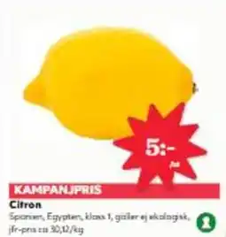Hemköp Citron erbjuda