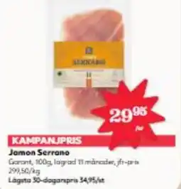 Hemköp Jamon Serrano erbjuda