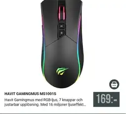 Harald Nyborg Havit gamingmus ms1001s erbjuda