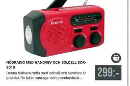Harald Nyborg Nödradio med handvev och solcell scr- 2010 erbjuda