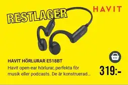 Harald Nyborg Havit hörlurar e518bt erbjuda
